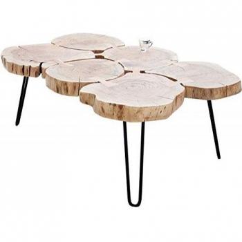 Designer Couchtisch Akazie Natur 115 x H. 40 cm