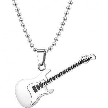 Gitarre Schmuck Anhänger Lange Kette für Musikenthusiasten