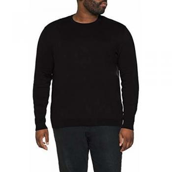 JACK & JONES Jjebasic Knit Crew Neck Plus Noos Pull, Noir