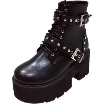 Black British Autumn Ankle Boots