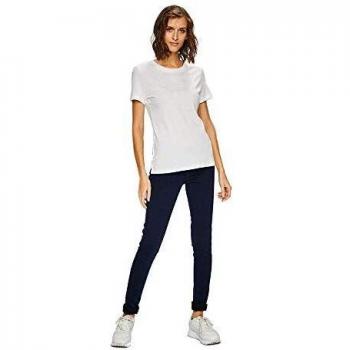 Guess T-Shirt Donna, Glow Logo Tee, Bianco