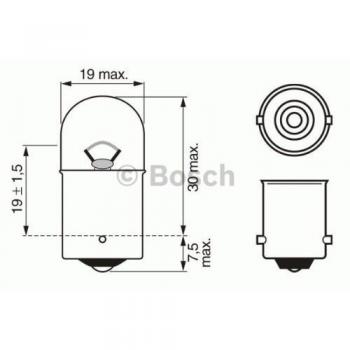 Bosch Glühlampe, Zusatzbremsleuchte Alfa, Audi, BMW, Fiat, Ford, Opel, Seat, Skoda, VW, Volvo