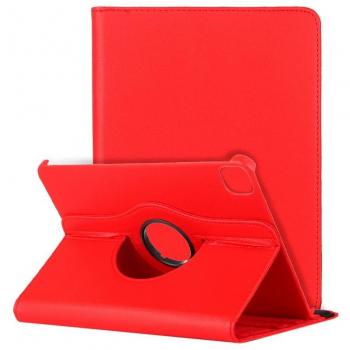 Funda Rotatoria de Polipiel Roja para iPad Pro 12.9 (2020 / 2021)