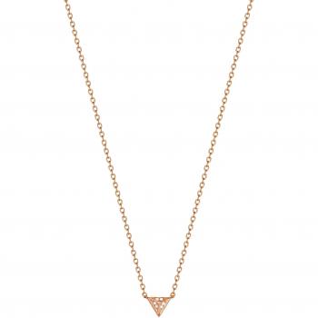 Collier chic ESPRIT en inox et zircone – teinte rose or