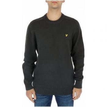 Lyle & Scott Military Grey Pullover, Round Neck, Men's Small