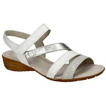 Gabor Damen‑Sandal “Weiß/Silber” 36 EU