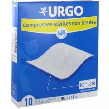 Urgo Compresse Stérile Non Tissée 10x10cm 2x10 Sachets