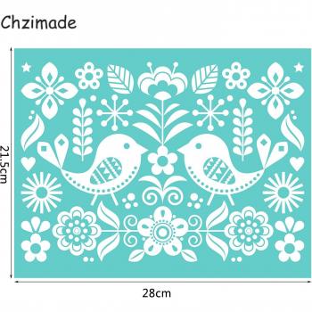 Chzimade Happy Easter Day Self-Adhesive Stencils for Handbags