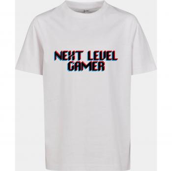 Next Level Gamer Kinder T-Shirt Weiß