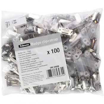 Naambadge clip voor identificatie (100 stuks)