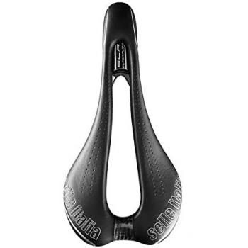 Sillín Selle Italia SLR Carbono Superflow negro y blanco