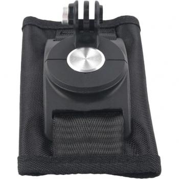 Gopro Rucksack Schultergurt Halterung 6 5 4 3+ mit 360° drehbarem Haken und Schnalle für Gopro Hero und Xiaoyi