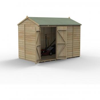 Beckwood 10x6 Reverse Apex Shed with Installation Included