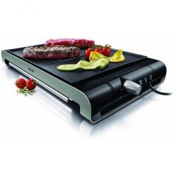 Philips Grill da Tavolo HD4419/20 2300W Nero Piastra Liscia e Scanalata