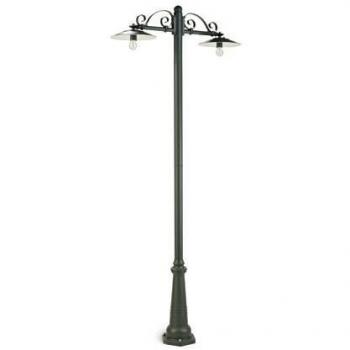 Lampe d’appoint aluminium moulé pression, douille porcelaine E27 graphite