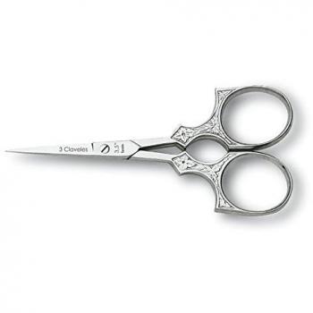 Embroidery Scissors 3.5” – 3 Claveles 60, Fleur de Lis Style