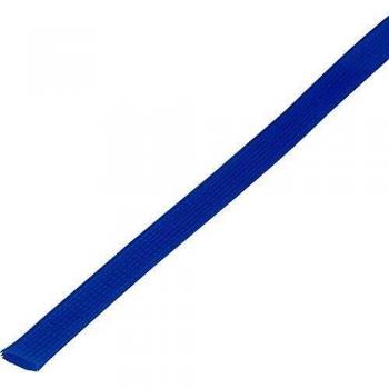Braided Cable Sleeve Blue PET 30-37 mm, 5 m