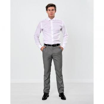 Spagnolo pantalón de traje slim gris para hombre