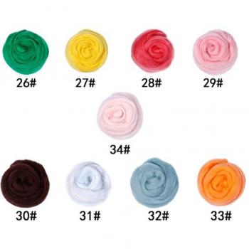 Kit de laine colorée pour créations de poupées