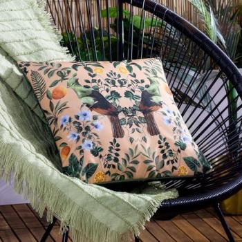 Kali Mirrored Birds Exotic Outdoor Filled Cushion Multi 43cm x 43cm
