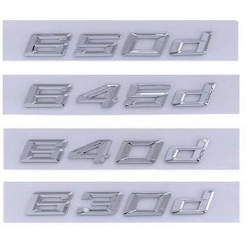 Badge Cromo para BMW 645d 650d 730d