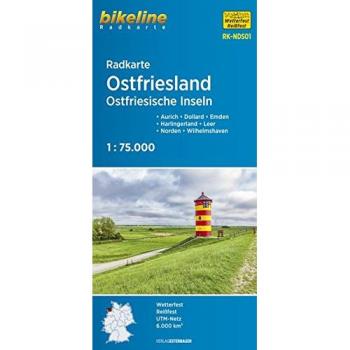 Radkarte Ostfriesland Ostfriesische Inseln: Aurich