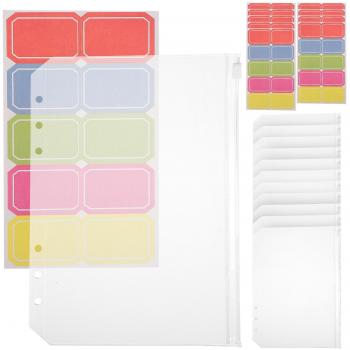 Ensemble de Poches A5 12 Pcs Étiquettes Incluses