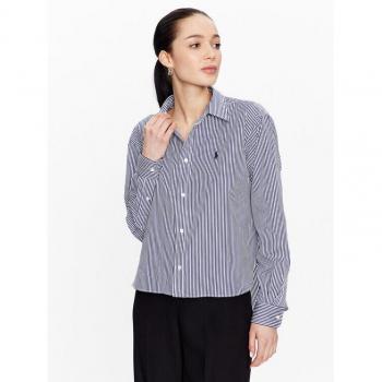Polo Ralph Lauren Damen Hemdbluse Dunkelblau Regular Fit