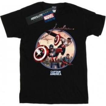 Maglietta per Bambini 9-11 Anni Captain America e Falcon