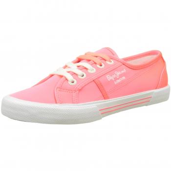 Pepe Jeans London Aberlady Satin, Sneakers Basse Donna, Rosa