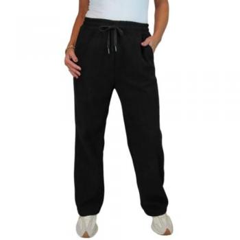 Paulo Due Women's Winter Waffle‑Lined Pants – Black, Size 10/12