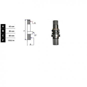 SKF Arbre de transmission VKJC 6484 Cardan VW Transporter V Kastenwagen (7HA, 7HH, 7EA, 7EH)