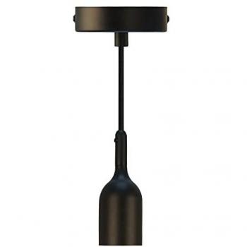 Kit lampada a sospensione 5 luci E27 bianco-oro