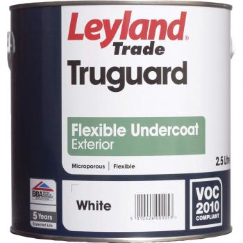Leyland Trade 264688 Flexible Undercoat for Exterior Surfaces, White, 2.5L