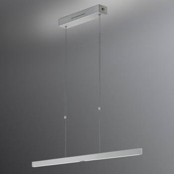 Suspension LED Linn nickel mat 68 cm avec détecteur