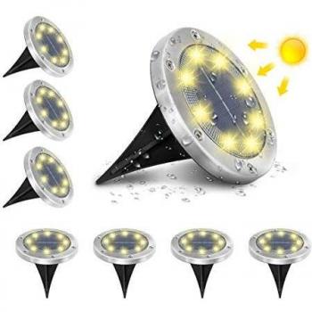 AMBOTHER 8 LED Solar Garden Lights