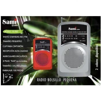 SAMI RS-2925 Radio de Bolsillo con Antena Incorporada y Entrada de Auriculares