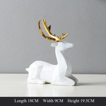 Simulation Elk Resin Ornament