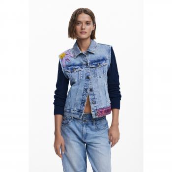 Chaqueta Trucker con Patrón Floral Desigual Mujer