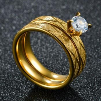 Joie Éternelle – Bagues Pour Deux en Or & Cristal