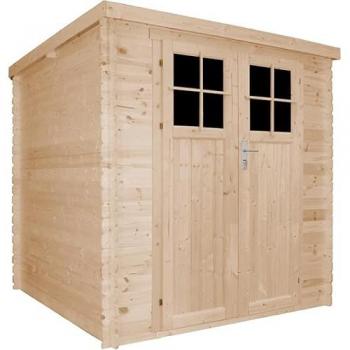 Casetta in legno da giardino con porta con serratura di alta qualità con finestre