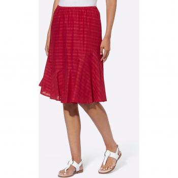 Jupe Rouge à Rayures Chic 36