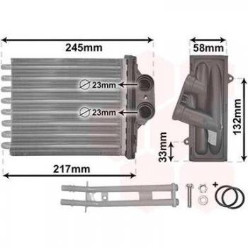 VAN WEZEL Plus Heat Exchanger 17006304