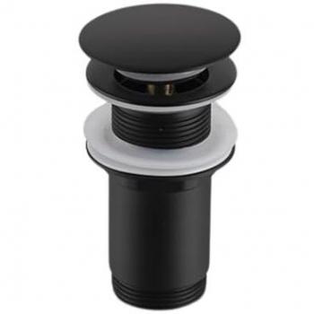 Balneo Click Corta para Lavabo – Estilo Negro con Toque de Latón