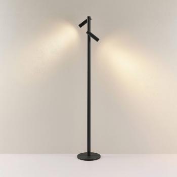 Mimo Double F Lampada LED da pavimento, antracite, alluminio