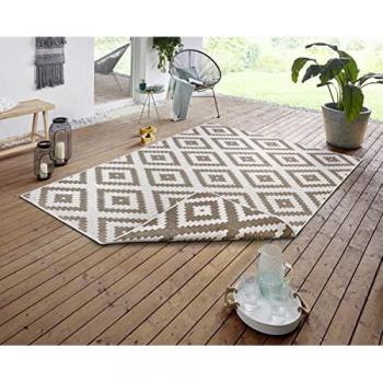 Malta Polypropylene Rug – Reversible, Flatweave, Beige, 160 x 230 cm (All‑Weather)