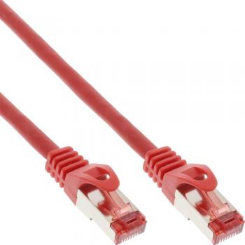 InLine 76150r Cable de Parche S/FTP (250Mhz, PVC, CCA, 0,5 m), Color Rojo
