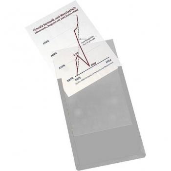 Eichner Transparente DIN A4 Sichttaschen aus Hart-PVC, 10er Pack