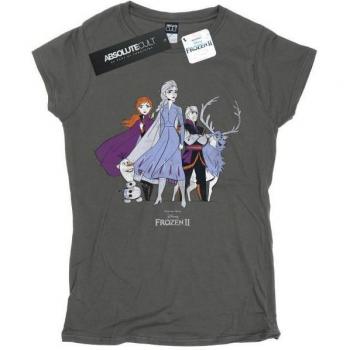 Disney Frozen 2 Distressed Group Black Cotton Top – 2XL Women’s