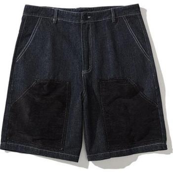 Dark Icon Men's Black Denim Shorts